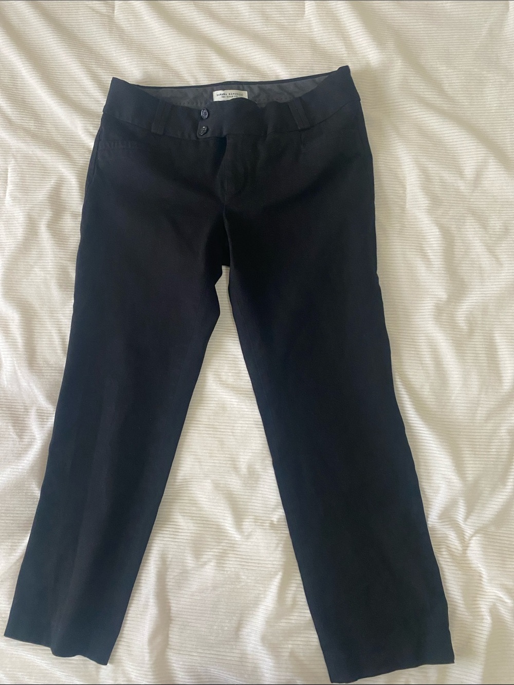 Banana Republic Black Straight-Leg Pants